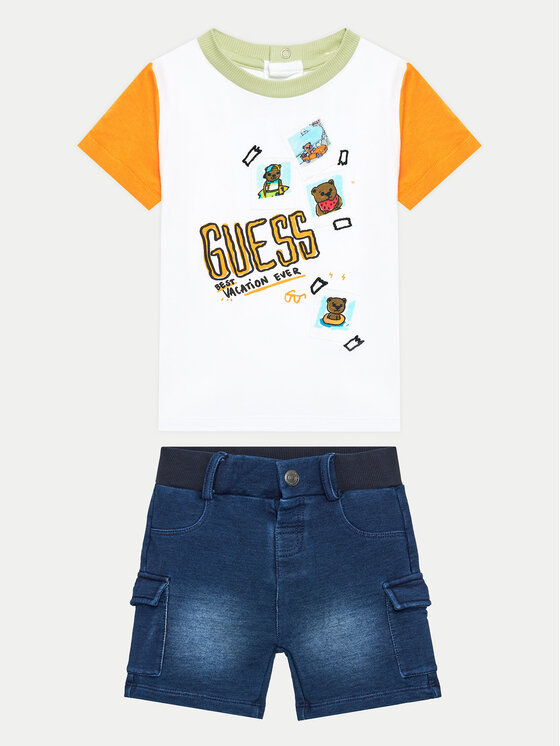 Guess Guess Набір футболка і джинсові шорти I4GG08 K8HM3 Кольоровий Regular Fit