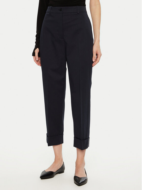 Boss Chino nohavice Tachino 50429884 Tmavomodrá Relaxed Fit