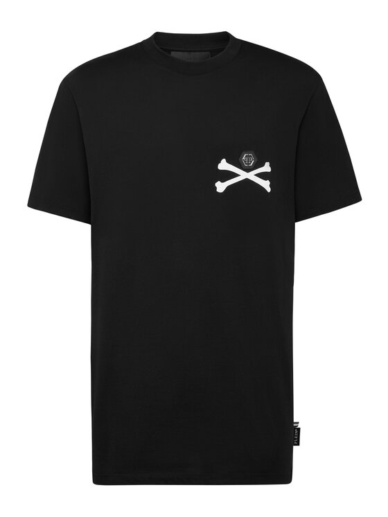 PHILIPP PLEIN PHILIPP PLEIN T-Shirt 6079 Czarny Regular Fit