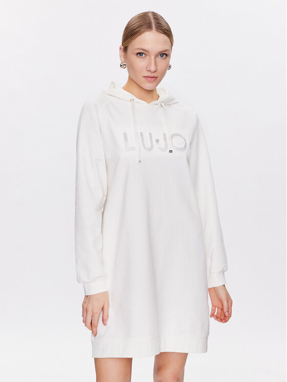 Liu Jo Sport Rochie de zi TA3195 F0090 Alb Regular Fit