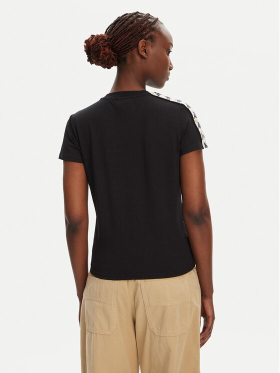 Kappa Kappa T-shirt Banda Pippigt 351N56W Crna Regular Fit