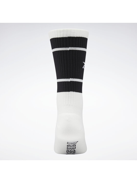 Reebok Chaussettes hautes unisex Classics Basketball Socks HC1906 Blanc