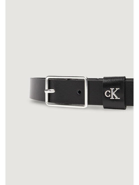 Calvin Klein Calvin Klein Ženski pas SQUARE BUCKLE CK LOOP 25MM Črna