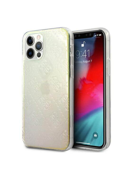 Etui na telefon Guess, Bezbarwny, iPhone 12/12 Pro