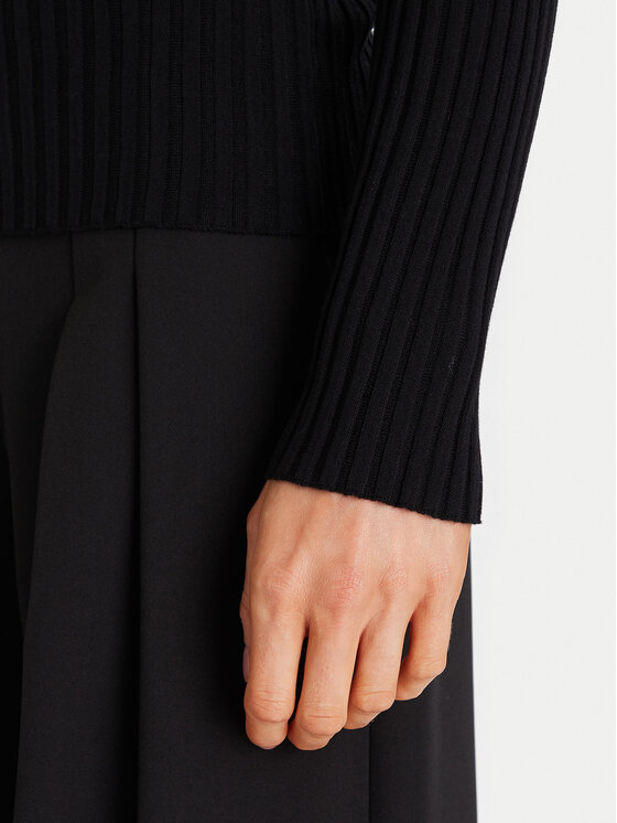 Morgan Morgan Sveter 252-MAMDO Čierna Slim Fit