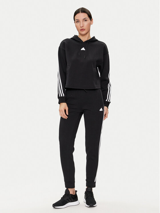 adidas adidas Bluză Future Icons 3-Stripes IP1533 Negru Loose Fit