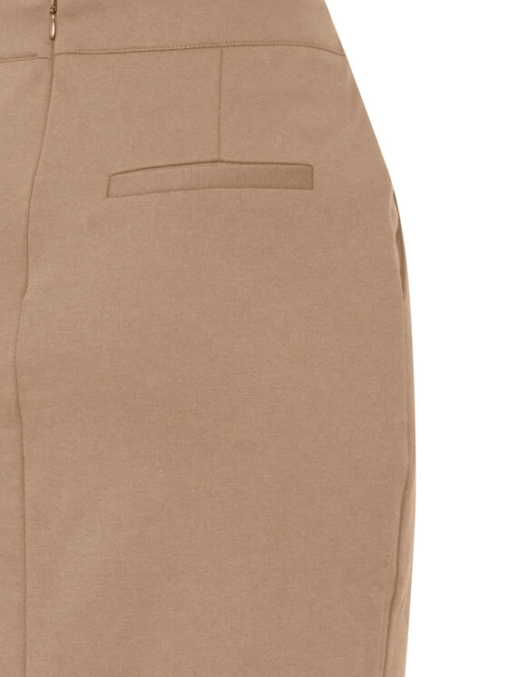 ICHI ICHI Bleistiftrock 20118160 Beige Slim Fit