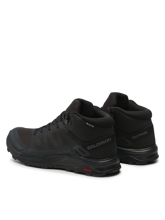 Salomon Salomon Παπούτσια πεζοπορίας Outrise Mid Gtx L47143500 Μαύρο