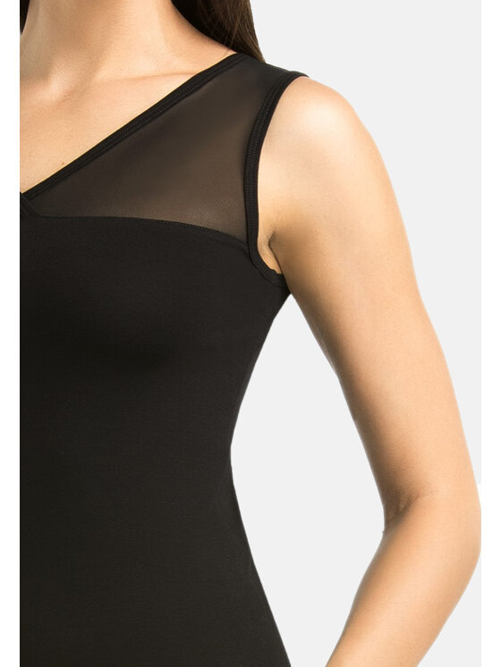 Teyli Teyli Koszula nocna 218 Czarny Regular Fit