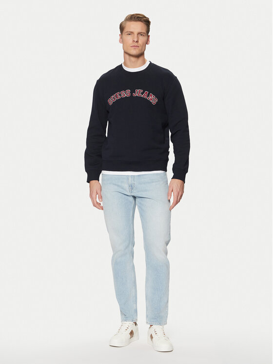 Guess Jeans Guess Jeans Džemperis M5RQ41 KCPR1 Tamsiai mėlyna Regular Fit