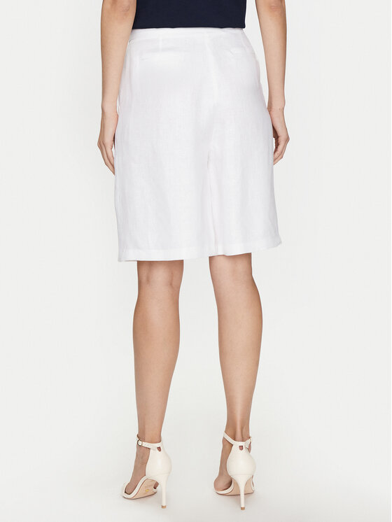ViCOLO ViCOLO Bavlnené šortky TB0788 Biela Relaxed Fit