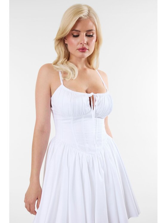 Guess Guess Sukienka codzienna 182720 Biały Classic Fit