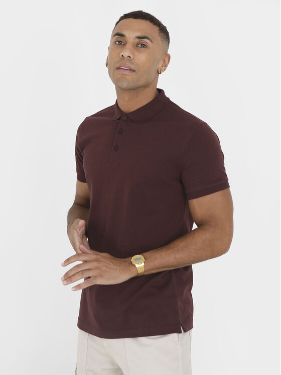 Brave Soul Brave Soul Polo MPS-131TOKITA Bordo Straight Fit
