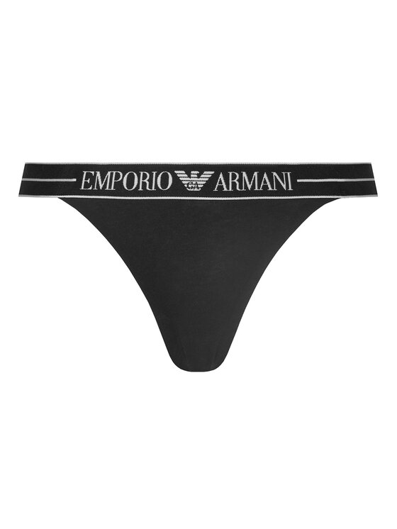 Emporio Armani Underwear Emporio Armani Underwear Sada 2 kusů string kalhotek EW000405 AF10881 MC005 Černá