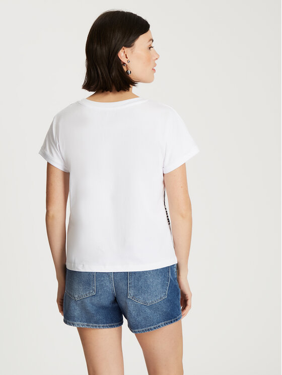 Cross Jeans Cross Jeans T-Shirt 56164-008 Biały