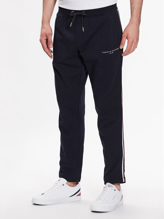 Tommy Hilfiger Tommy Hilfiger Teplákové nohavice MW0MW30030 Tmavomodrá Regular Fit