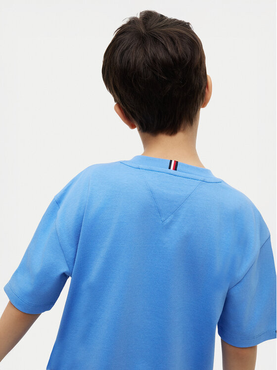 Tommy Hilfiger Tommy Hilfiger Тишърт Heritage KB0KB10340 Син Regular Fit