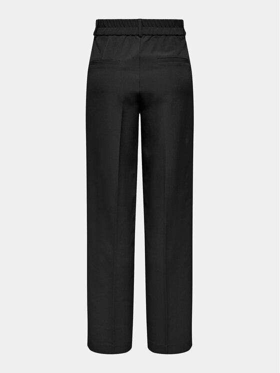 ONLY ONLY Spodnie materiałowe 15298840 Czarny Straight Fit