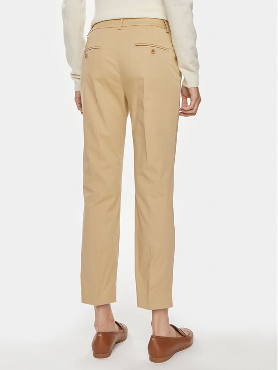 Weekend Max Mara Weekend Max Mara Pantaloni di tessuto Cecco 2415131032 Marrone Slim Fit