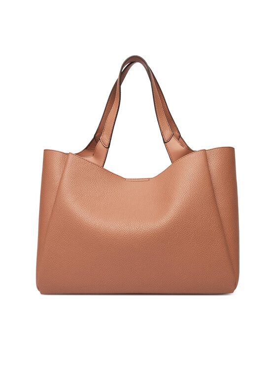 Torebka shopper ustawiona tyłem, widoczne uchwyty.