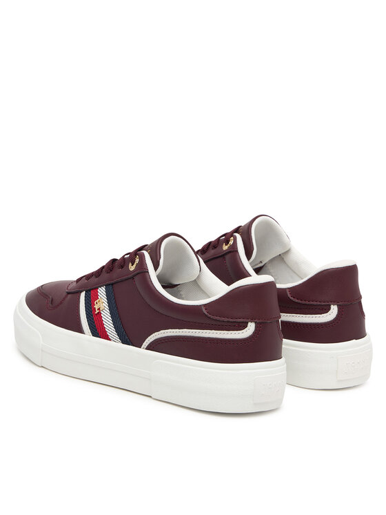 Tommy Hilfiger Tommy Hilfiger Sneakers Th Platform Vulc Leather FW0FW09603 Marrone
