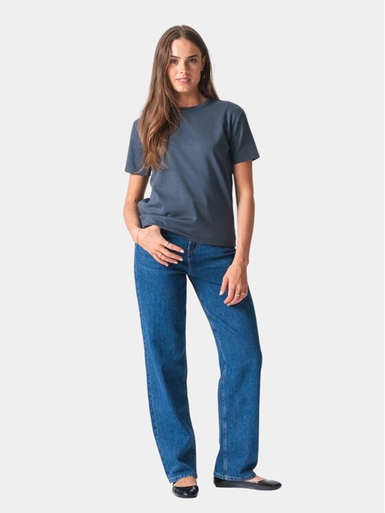 TeeShoppen TeeShoppen T-Shirt 'Basic Collection' Szary Oversize