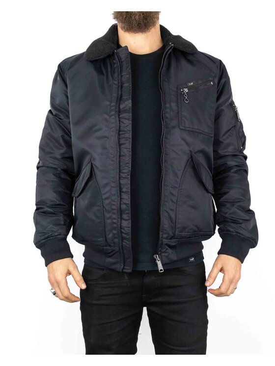 Lee Lee Giacca di transizione FLIGHT JACKET Nero Regular Fit