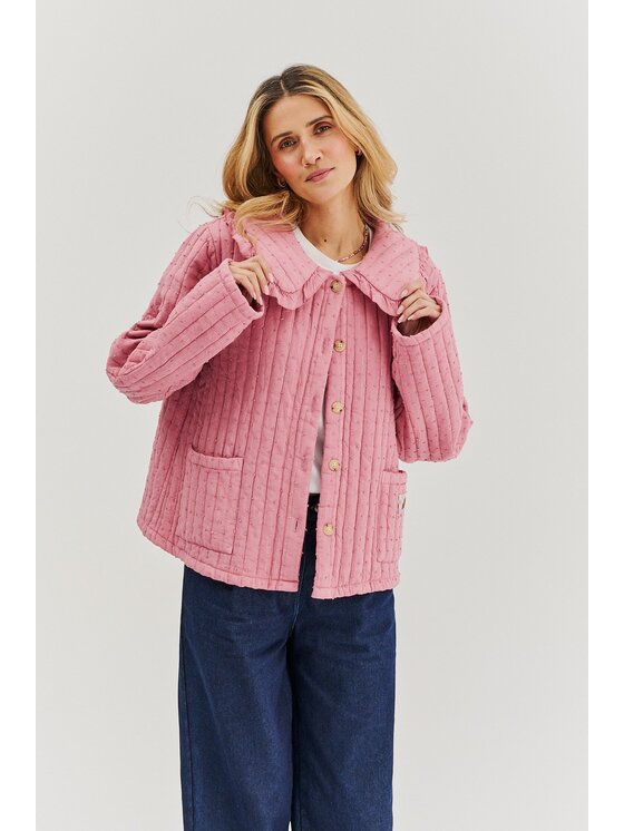 NAOKO NAOKO Kurtka damska Rosy Blush Różowy Regular Fit