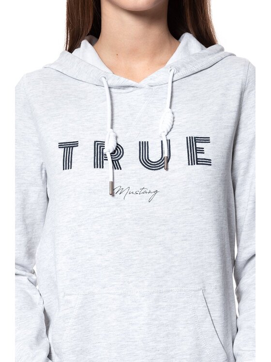 Mustang Mustang Bluza BELLA H EMBROIDERY Biały Regular Fit
