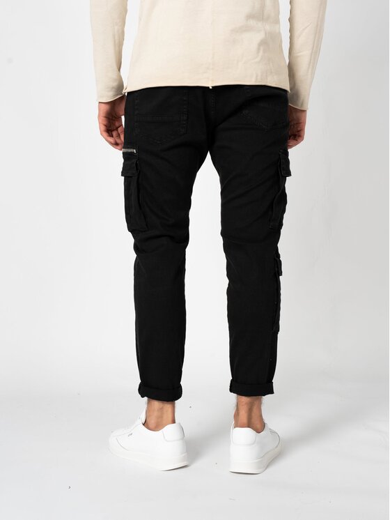 Xagon Xagon Pantaloni di tessuto P24032CR4034 Nero Slim Fit