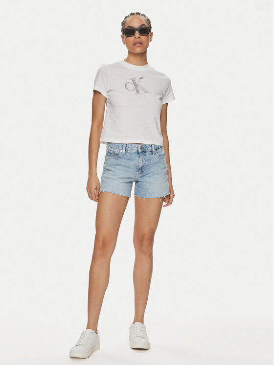 Calvin Klein Jeans Calvin Klein Jeans Pantaloni scurți de blugi J20J222809 Albastru Regular Fit
