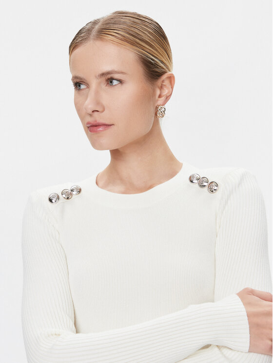 Marciano Guess Marciano Guess Sveter Teti 4RGR10 5613Z Écru Regular Fit