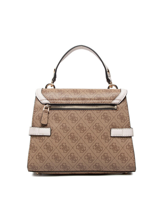 Guess Handtasche Zadie Logo Top handle Flap HWSG83 96200 Braun Modivo.at