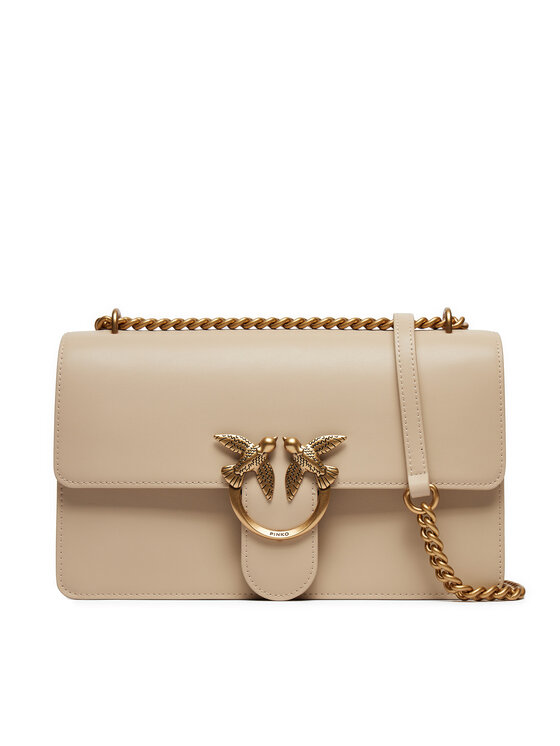 PINKO Pinko Дамска чанта Love One Classic Dc AI 24-25 PLTT 100941 A0F1 Бежов