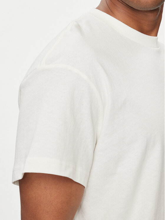 Lee Lee T-krekls Varsity 112350085 Écru Relaxed Fit