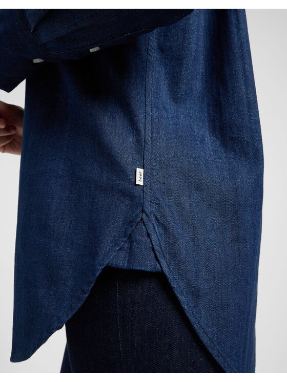 Lee Lee Koszula CLASSIC SHIRT Niebieski Regular Fit