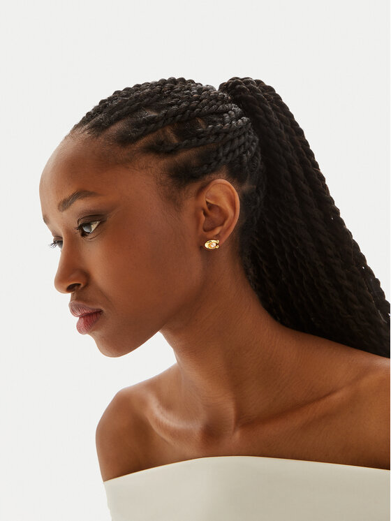 Coach Coach Обици Pearl Signature C Stud Earrings 37341922GLD651 Златист