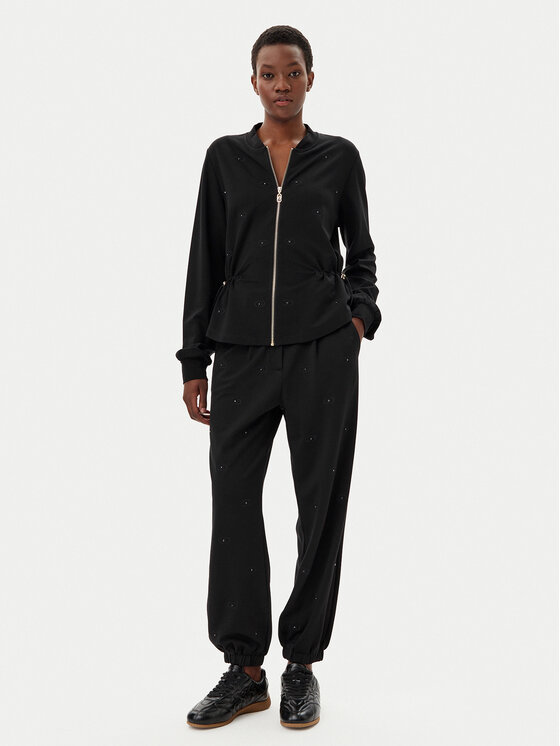 Liu Jo Sport Liu Jo Sport Jogginghose TA5193 J5942 Schwarz Relaxed Fit