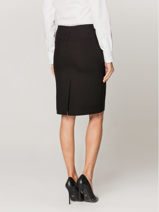 Willsoor Willsoor Spódnica ołówkowa 67565 Czarny Close Fit