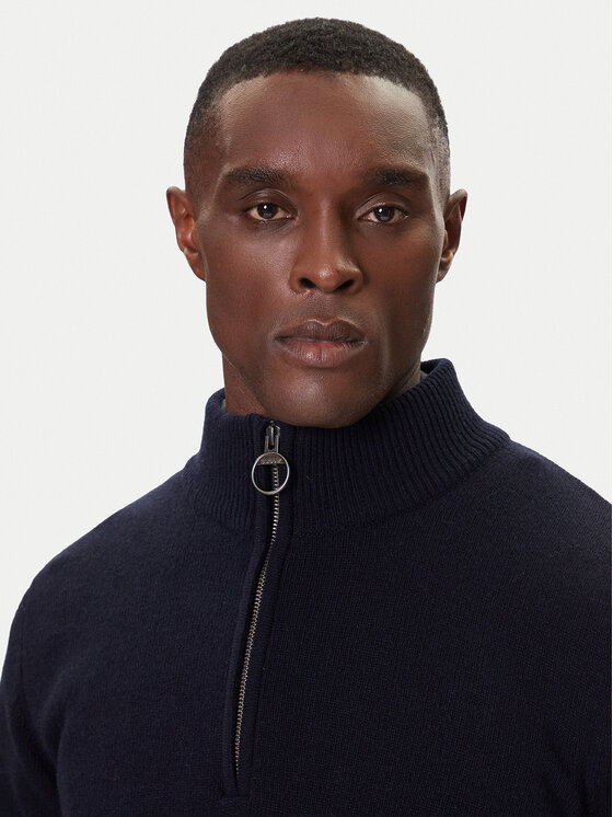 Barbour Barbour Pulover Holden MKN0837NY91 Bleumarin Regular Fit