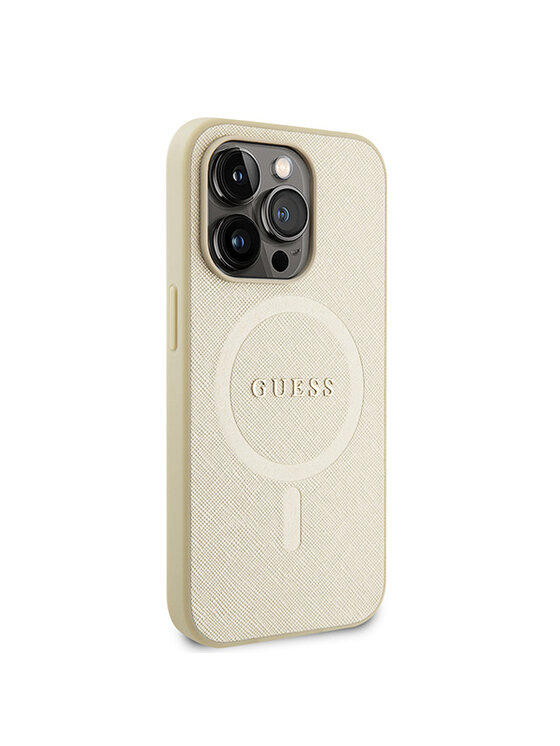 Guess Guess Etui na telefon iPhone 15 Pro Max Złoty