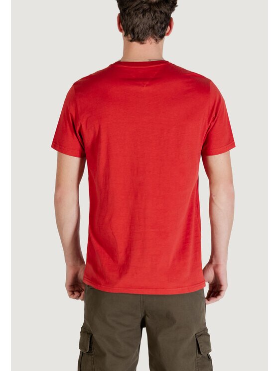 Tommy Jeans Tommy Jeans T-shirt TJM SLIM ESSENTIAL FLAG TEE EXT Rosso Slim Fit