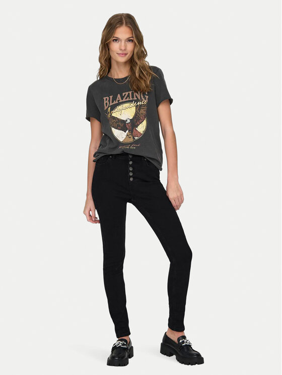 ONLY ONLY Tričko Lucy 15215721 Čierna Regular Fit