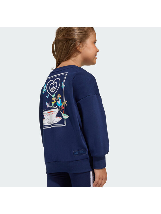 adidas adidas Komplektas: džemperis ir tamprės Disney KE0484 Tamsiai mėlyna Slim Fit