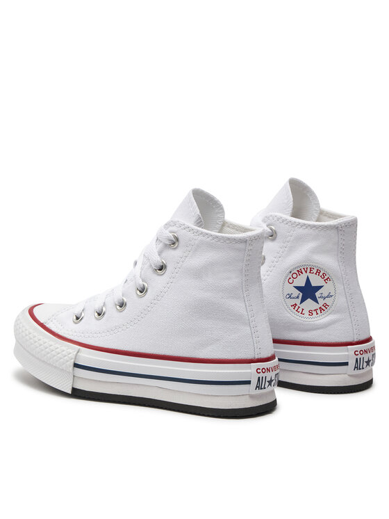 Converse Converse Scarpe da ginnastica Chuck Taylor All Star Eva Lift Canvas Platform 372860C Bianco