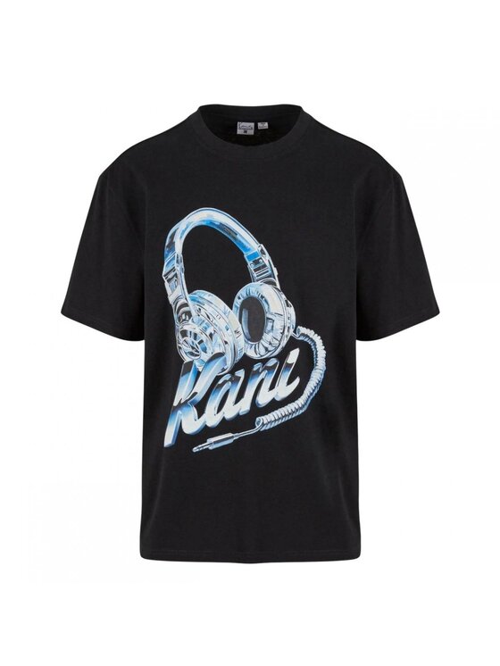 Karl Kani Karl Kani T-shirt HEADPHONE PRINT T-SHIRT Nero Regular Fit