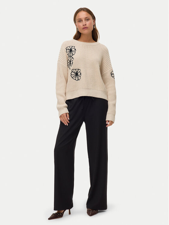 Vero Moda Vero Moda Spodnie materiałowe Milly 10331924 Czarny Wide Leg