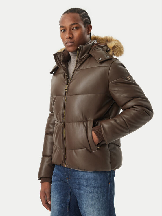 Guess Guess Giubbotto invernale M6BL32 W4145 Marrone Regular Fit