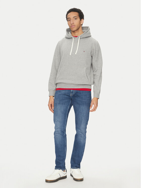 Tommy Hilfiger Tommy Hilfiger Bluza Essential MW0MW37230 Szary Regular Fit