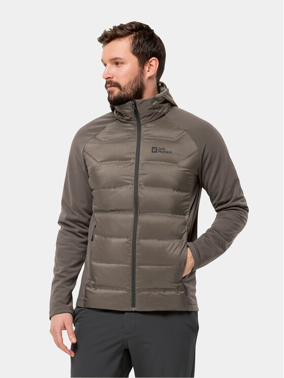 Jack Wolfskin Geacă outdoor Tasman Down Hybrid 1711411 Maro Regular Fit